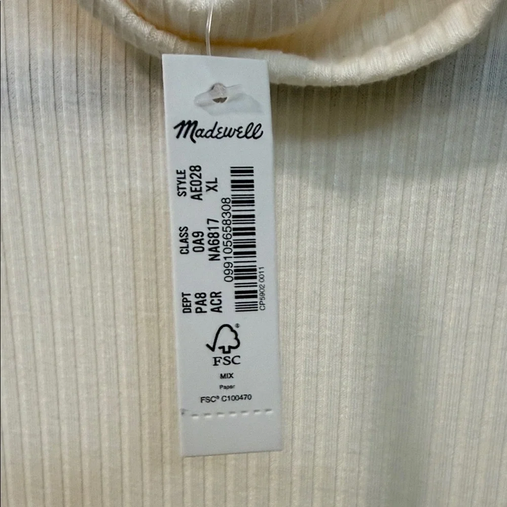 Madewell Cream Turtleneck Sweater - Picture 3 of 4